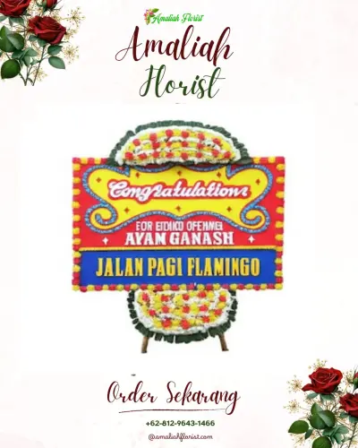 Bunga Papan Congratulation di Tuan Kentang